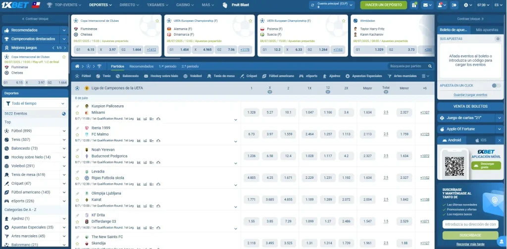 1xBet Apuestas Deportivas
